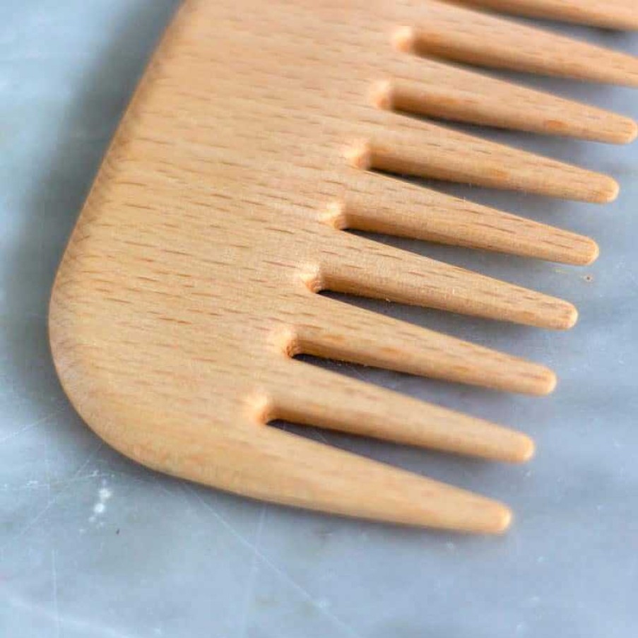 Cuidado Personal Redecker Cepillos Y Peines | Peine De Madera Para Cabello Rizado