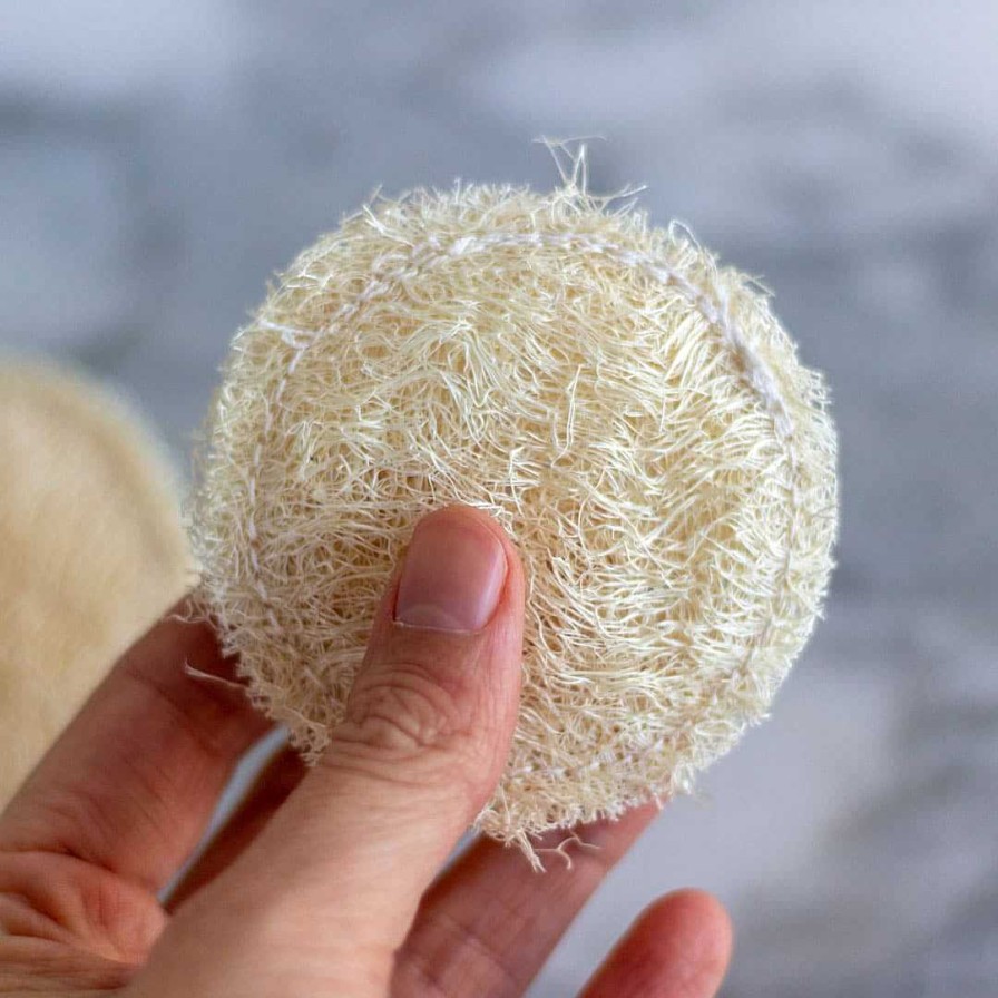 Cuidado Personal Iberluffa Esponjas Y Cepillos | Disco De Luffa Para Peeling Facial