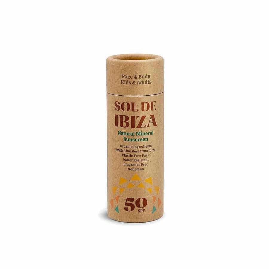 Cuidado Personal Sol de Ibiza Cosm Tica Corporal | Protector Solar Natural Mineral Spf50 En Stick Sol De Ibiza | 40G